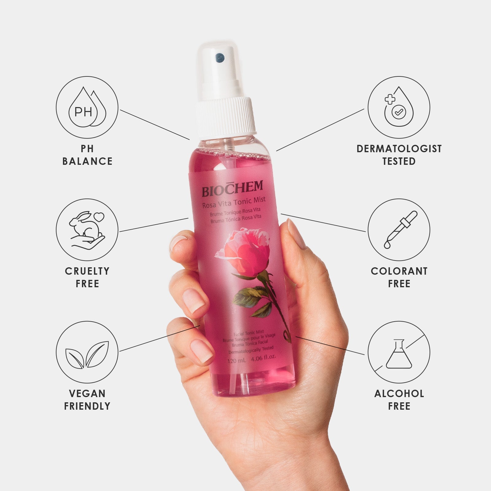 Rosa Vita Facial Tonic Mist ARWIN BIOCHEM