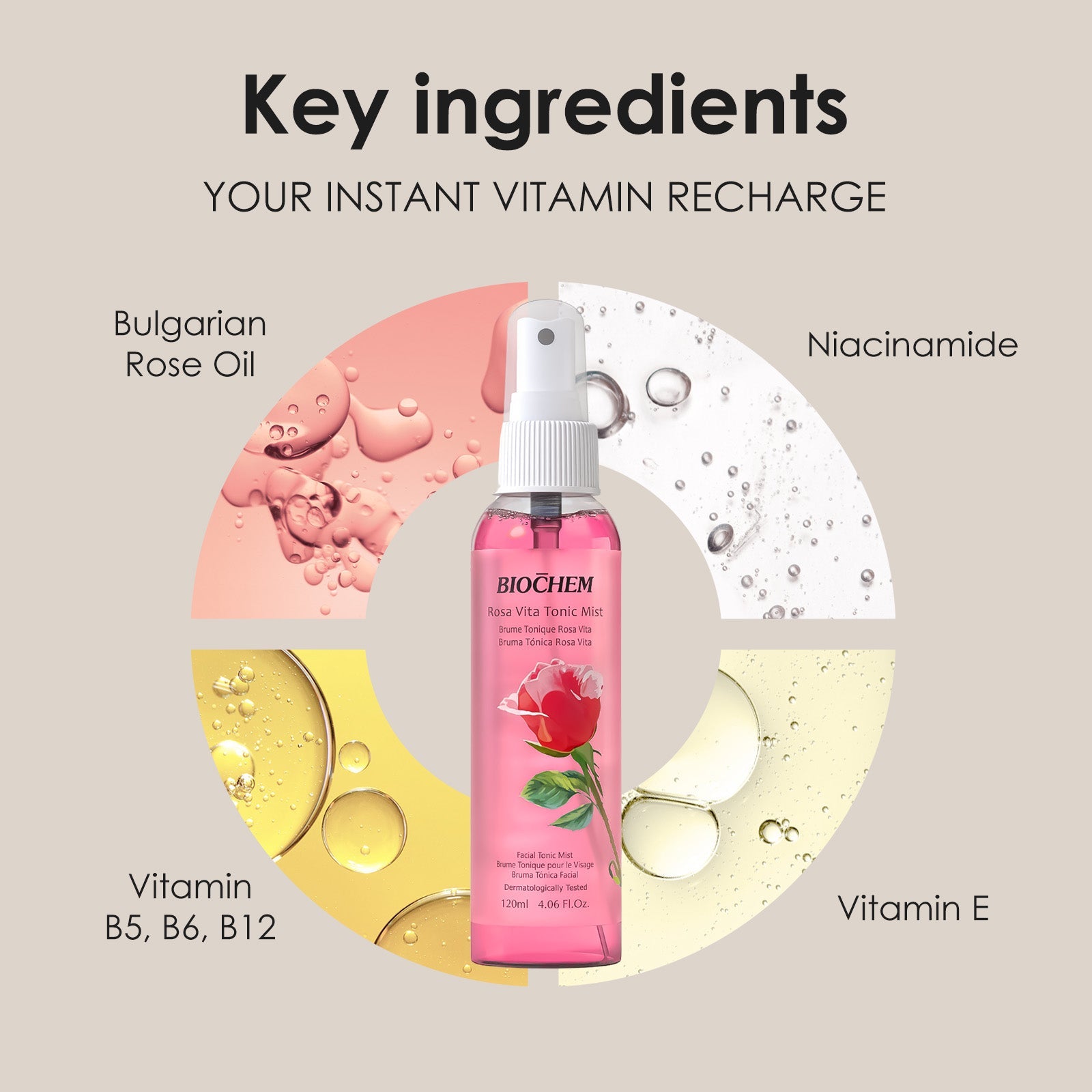 Rosa Vita Facial Tonic Mist ARWIN BIOCHEM