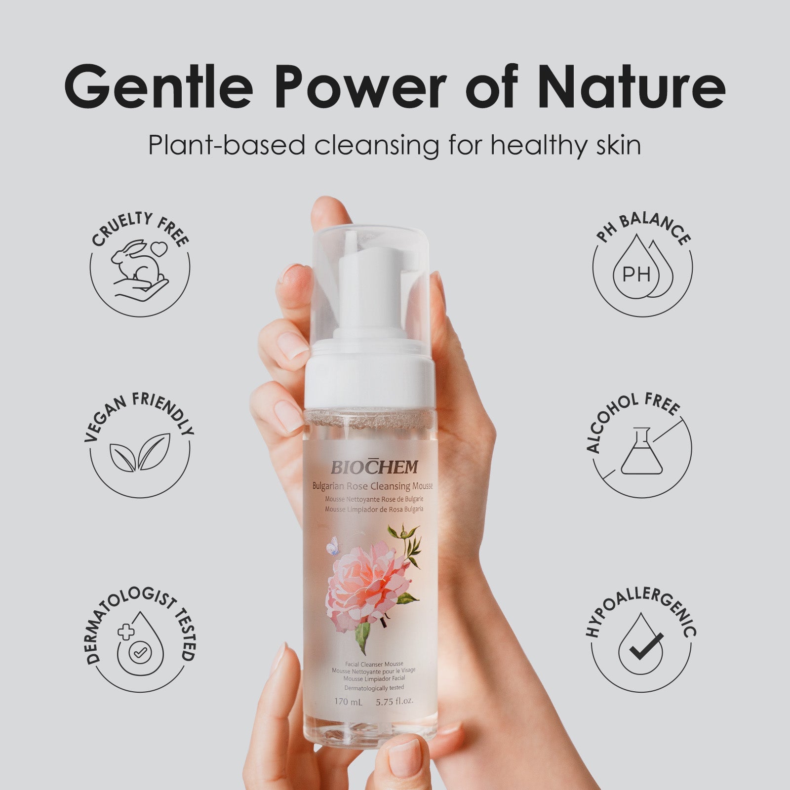 Bulgarian Rose Cleansing Mousse ARWIN BIOCHEM