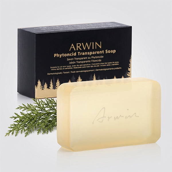 Phytoncid Transparent Soap - Hydrating Glycerin Bar with Japanese Pine Scent ARWIN BIOCHEM