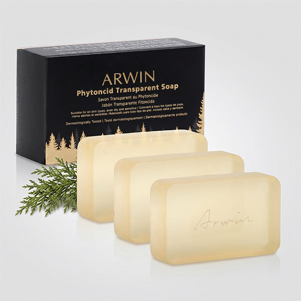 Phytoncid Transparent Soap - Hydrating Glycerin Bar with Japanese Pine Scent ARWIN BIOCHEM