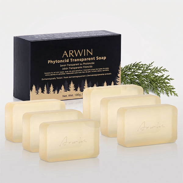 Phytoncid Transparent Soap - Hydrating Glycerin Bar with Japanese Pine Scent ARWIN BIOCHEM