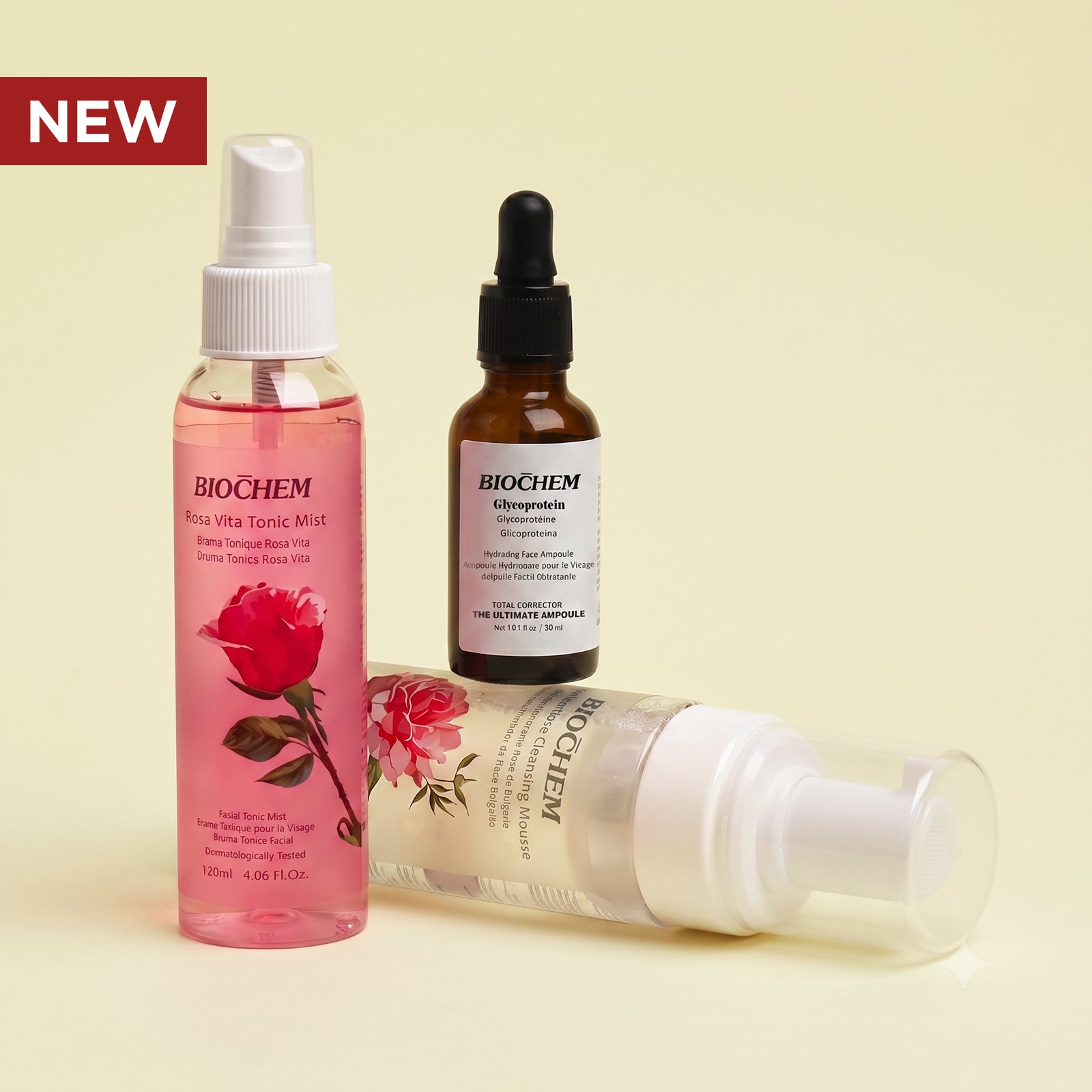 Rosa Vita Ritual Set (Rose Mousse + Rosa Vita Mist + Glycoprotein) ARWIN BIOCHEM