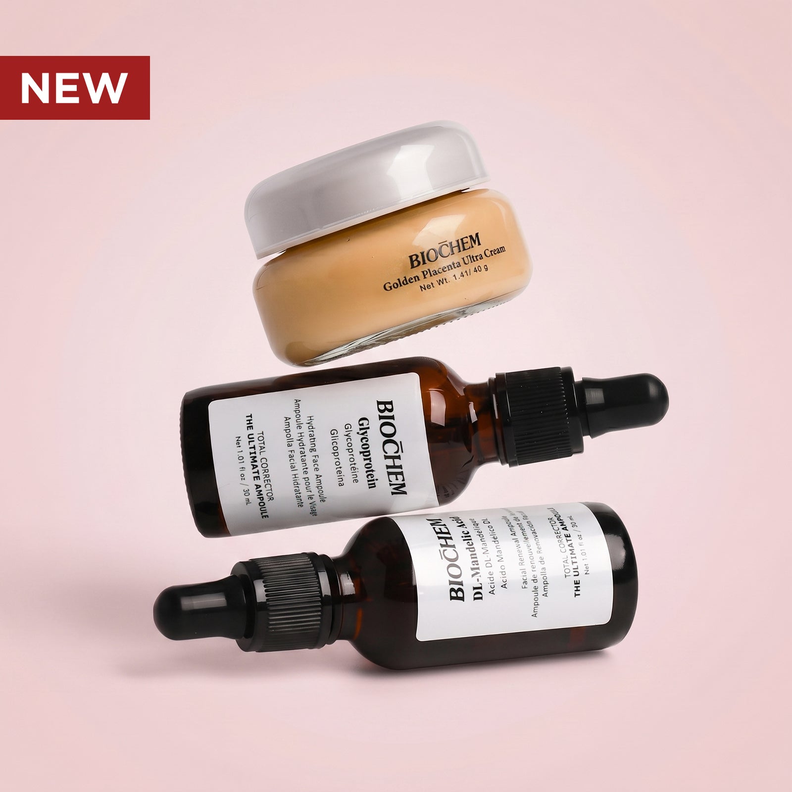Evening Renewal Routine (Mandelic Acid + Glycoprotein + Golden Placenta Cream) ARWIN BIOCHEM