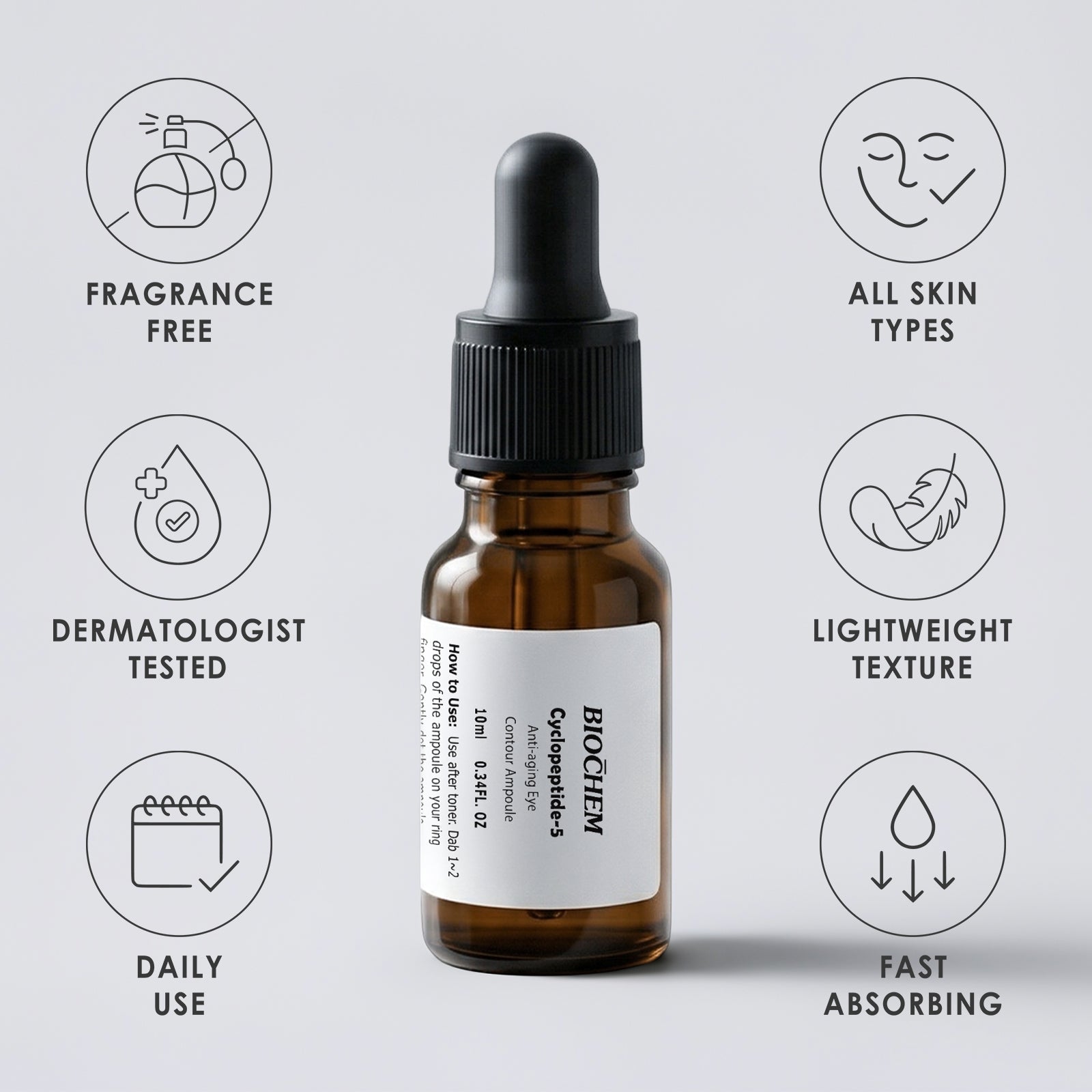 Cyclopeptide-5 Eye Contour Ampoule - Firming & Anti-Aging for Crow's Feet ARWIN BIOCHEM