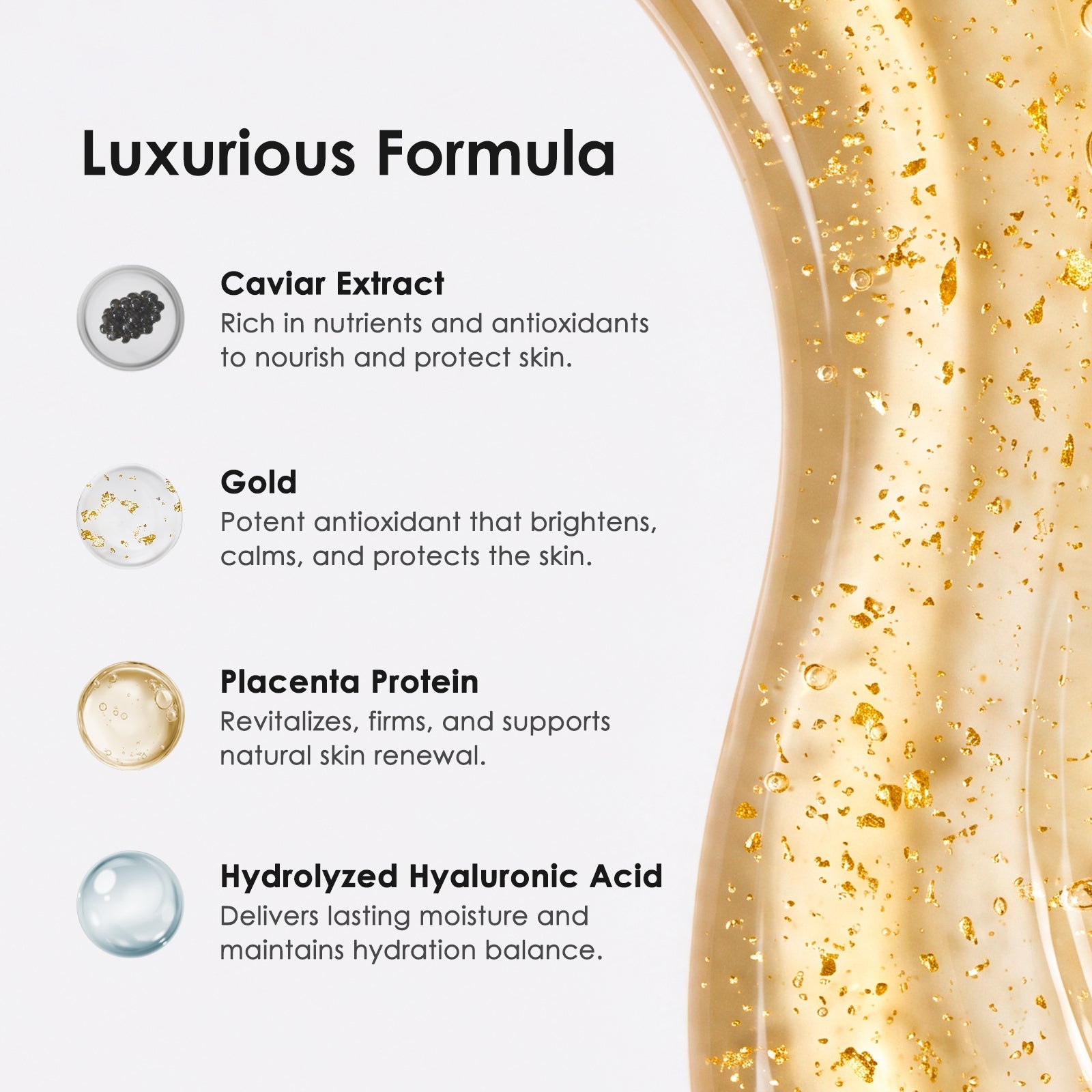 Golden Placenta Ultra Essence - Anti-Aging Serum with Gold Foil for Firming ARWIN BIOCHEM