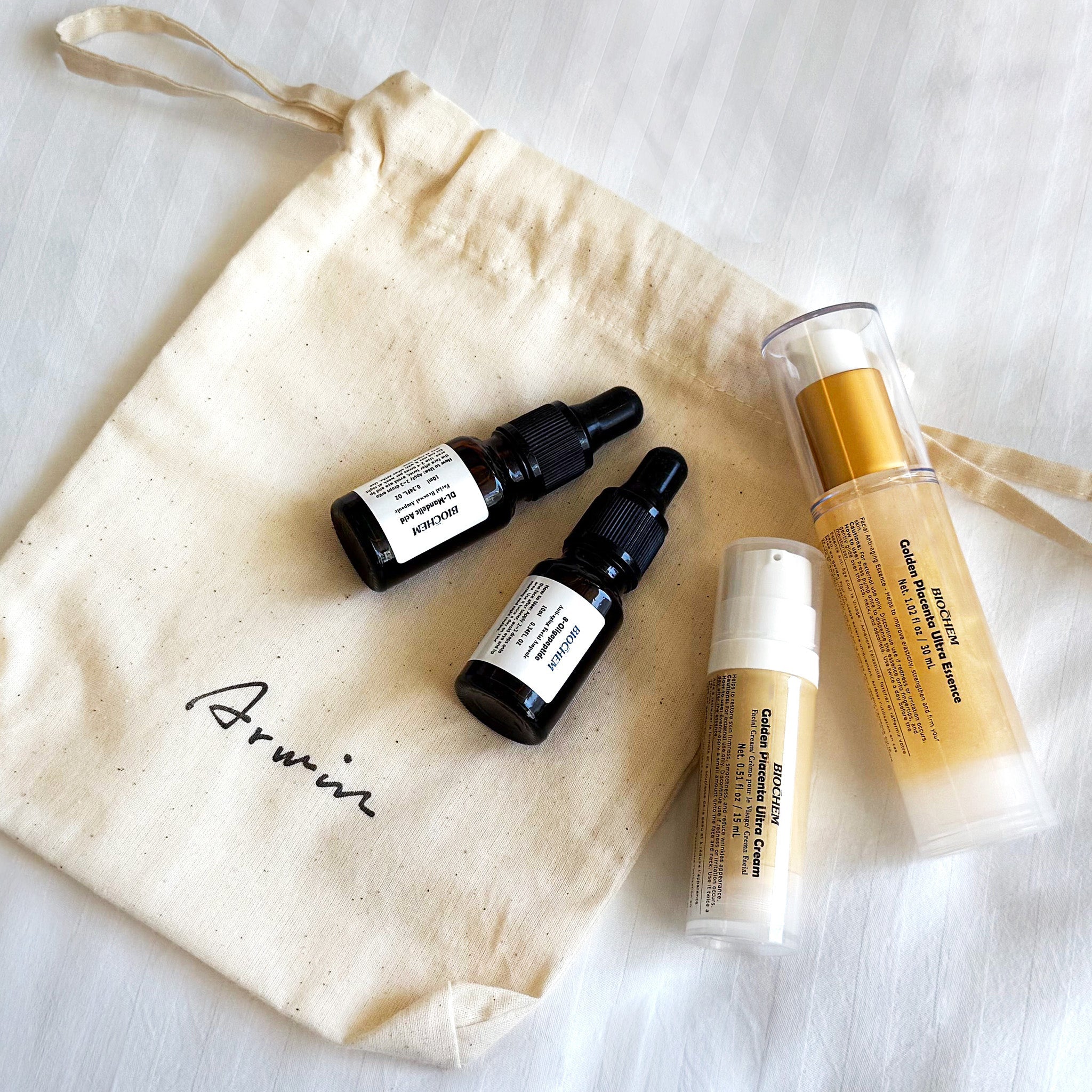 Golden Anti-Aging Kit Skincare Set for Radiant And Youthful Skin ARWIN BIOCHEM - USA