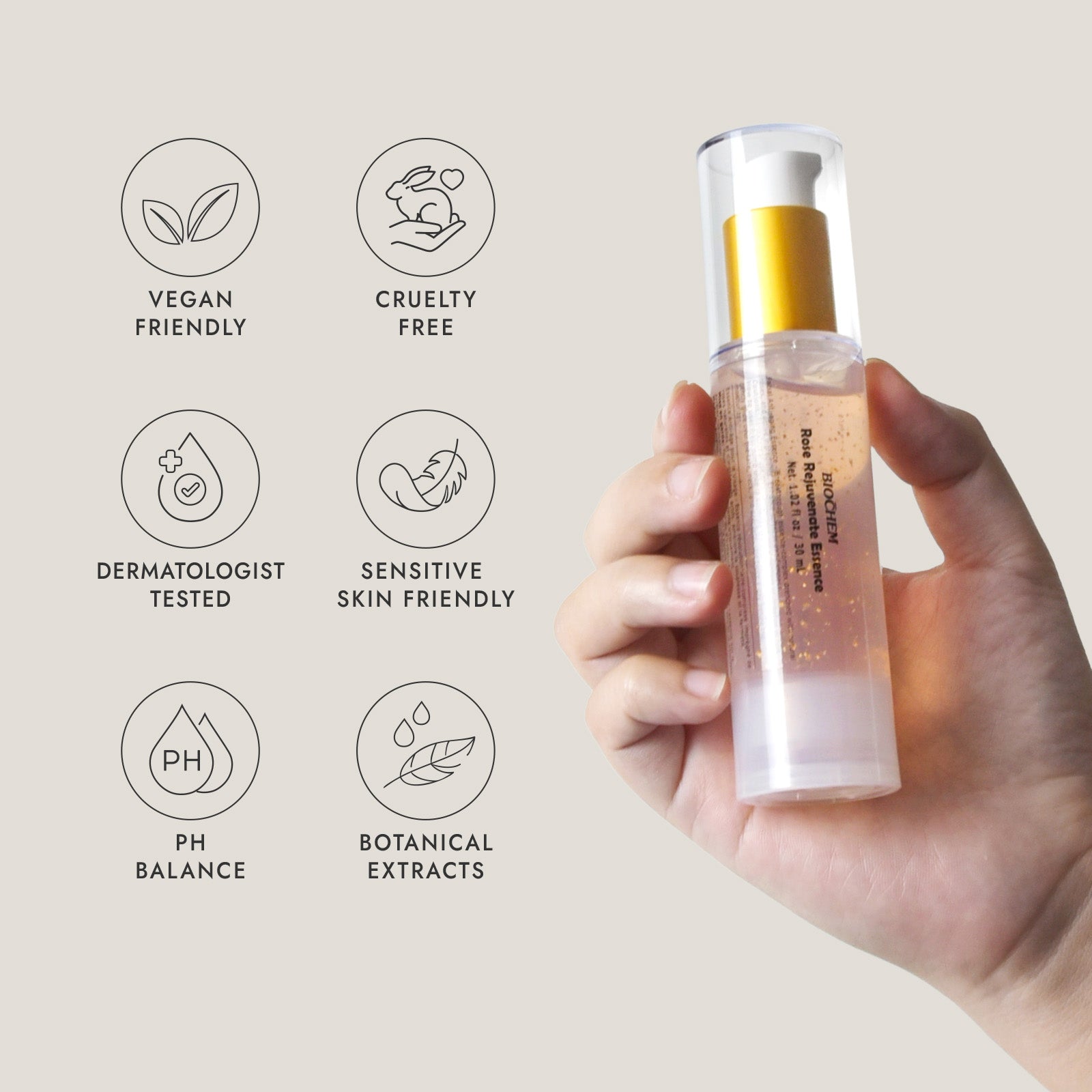 Rose Rejuvenate Essence Serum, 30ml ARWIN BIOCHEM - USA