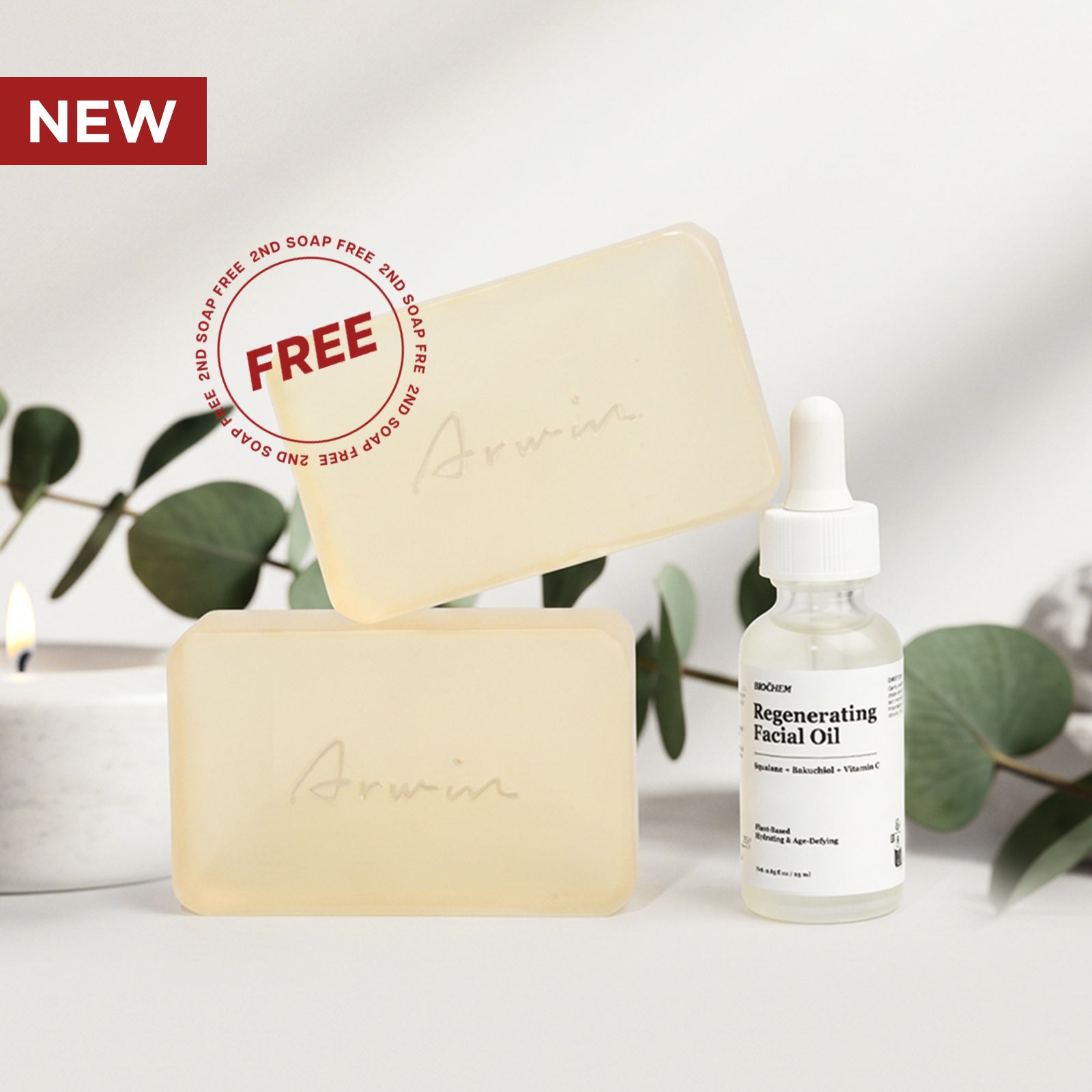 Phytoncid Transparent Soap - Hydrating Glycerin Bar with Japanese Pine Scent ARWIN BIOCHEM