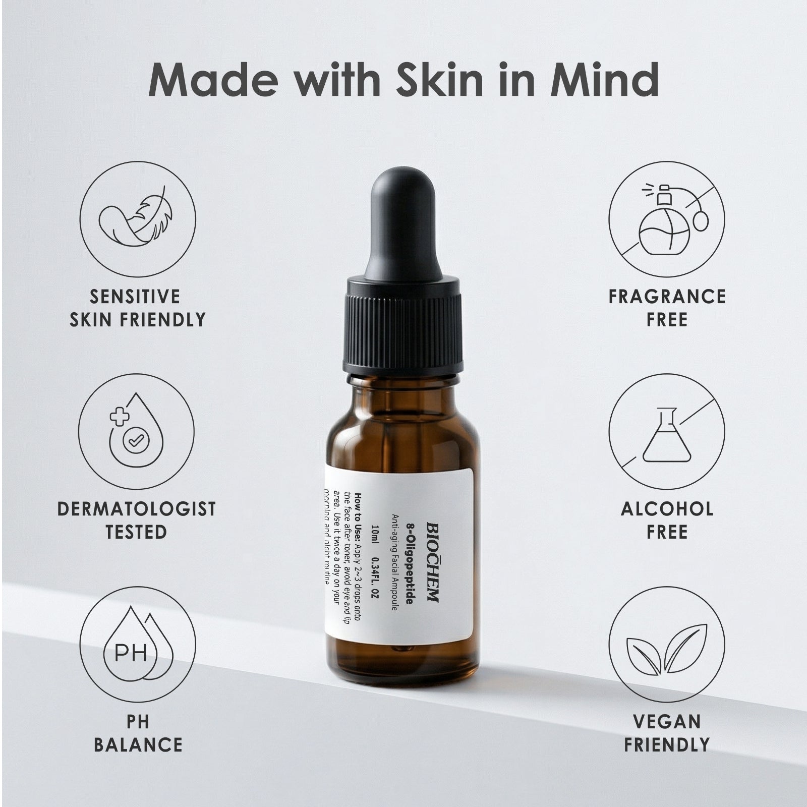 8-Oligopeptide Anti-Aging Serum, 10ml ARWIN BIOCHEM