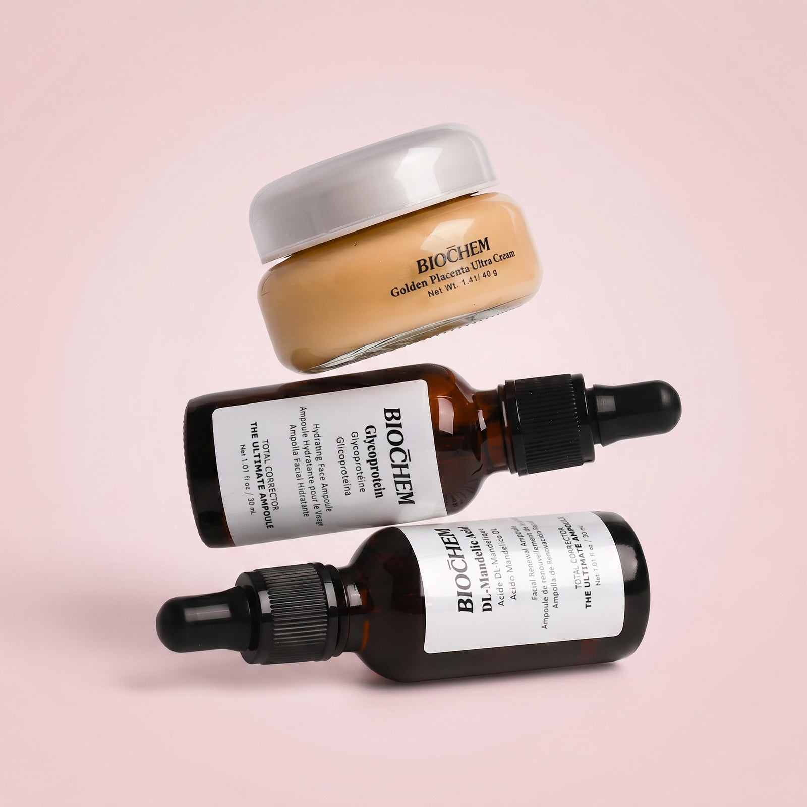 Evening Renewal Routine (Mandelic Acid + Glycoprotein + Golden Placenta Cream) ARWIN BIOCHEM