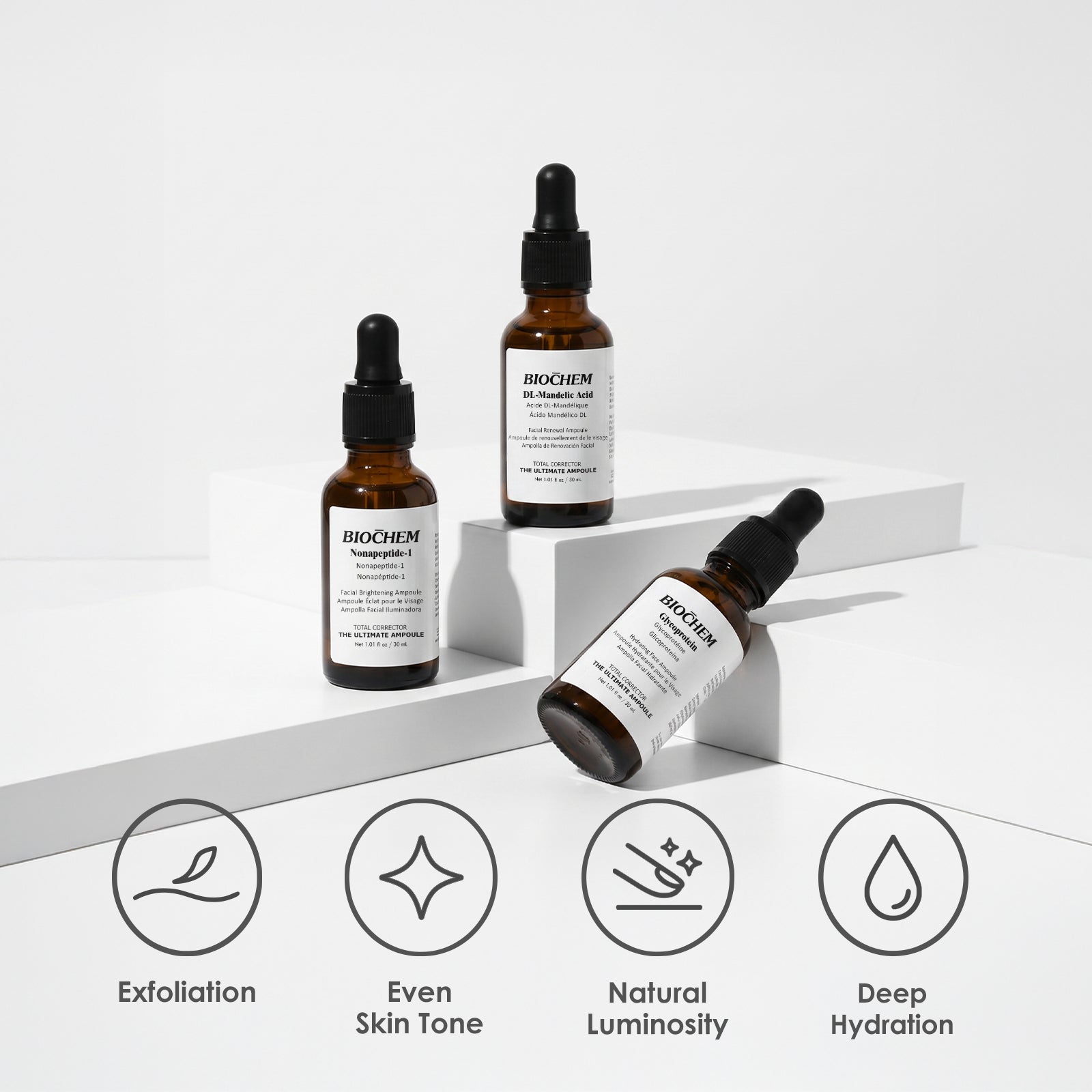 The Treatment Trio(Nonapeptide + Mandelic Acid + Glycoprotein) ARWIN BIOCHEM