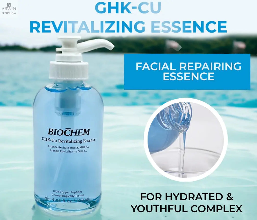 "GHK-Cu Revitalizing Essence Serum For Youthful Skin - ARWIN BIOCHEM