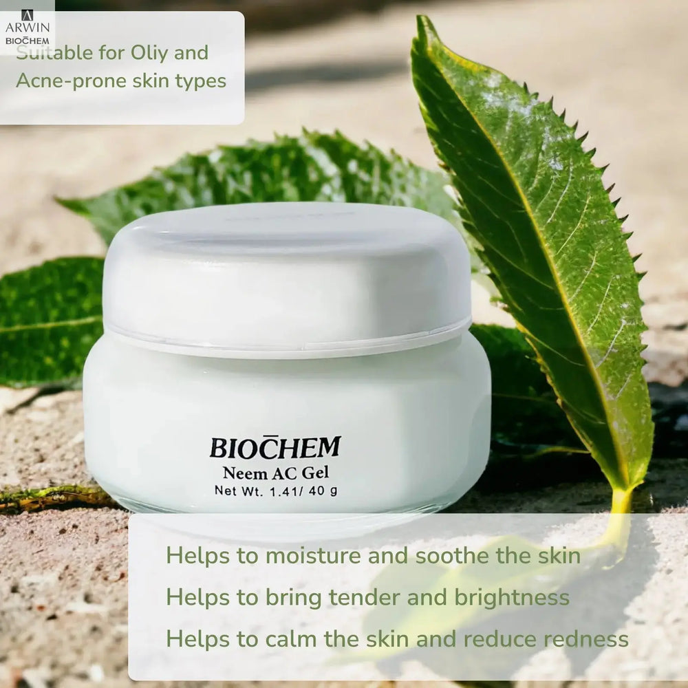 Neem AC Facial Moisturizing Gel For Acne Treatment ARWIN BIOCHEM - USA