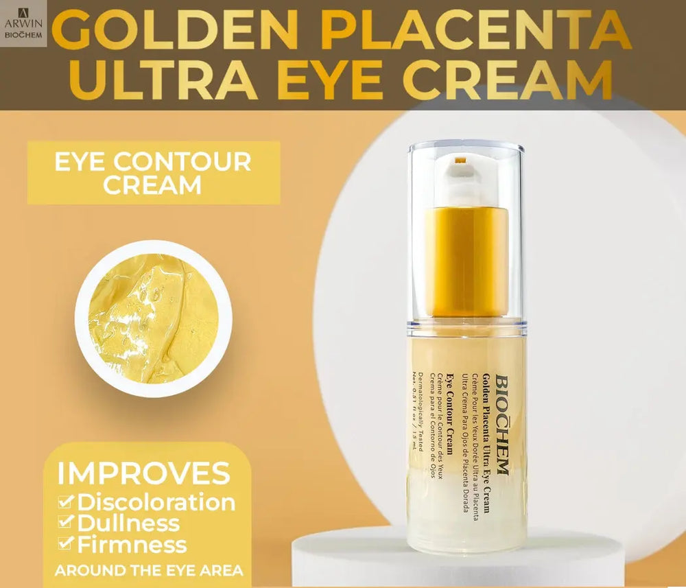 Golden Placenta Ultra Eye Cream For Dark Circles And Radiant Skin - ARWIN BIOCHEM