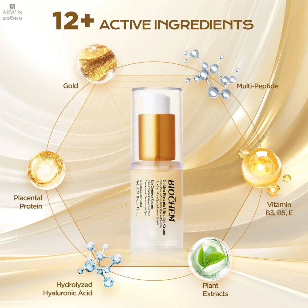 Golden Placenta Ultra Eye Cream For Dark Circles And Radiant Skin ARWIN BIOCHEM