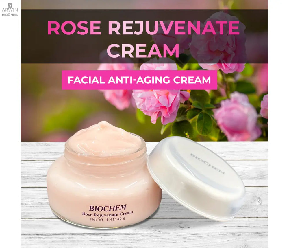 Hydrating & Anti-Aging Rose Facial Cream for Youthful Skin - ARWIN BIOCHEM