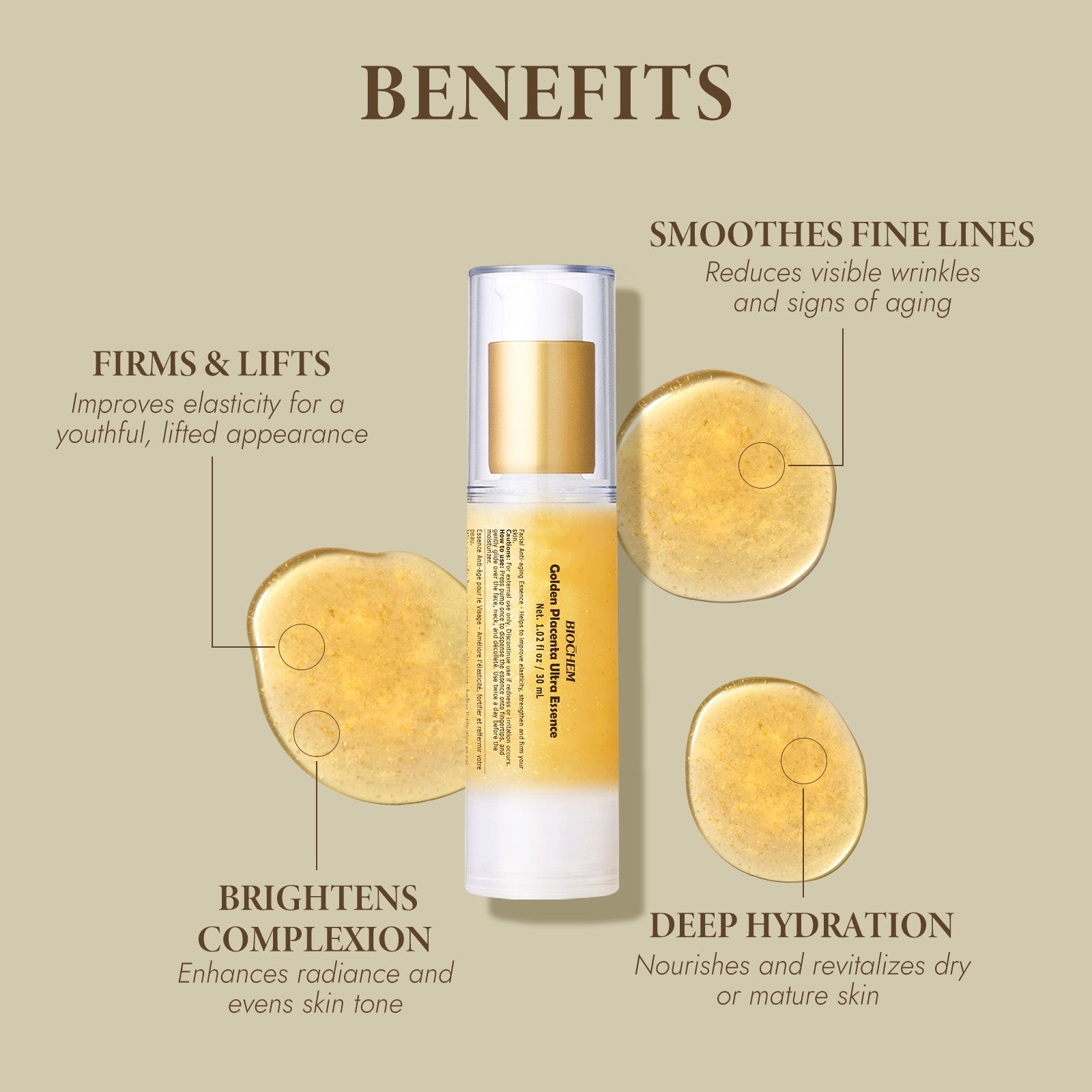 Golden Placenta Ultra Essence, 30ml ARWIN BIOCHEM