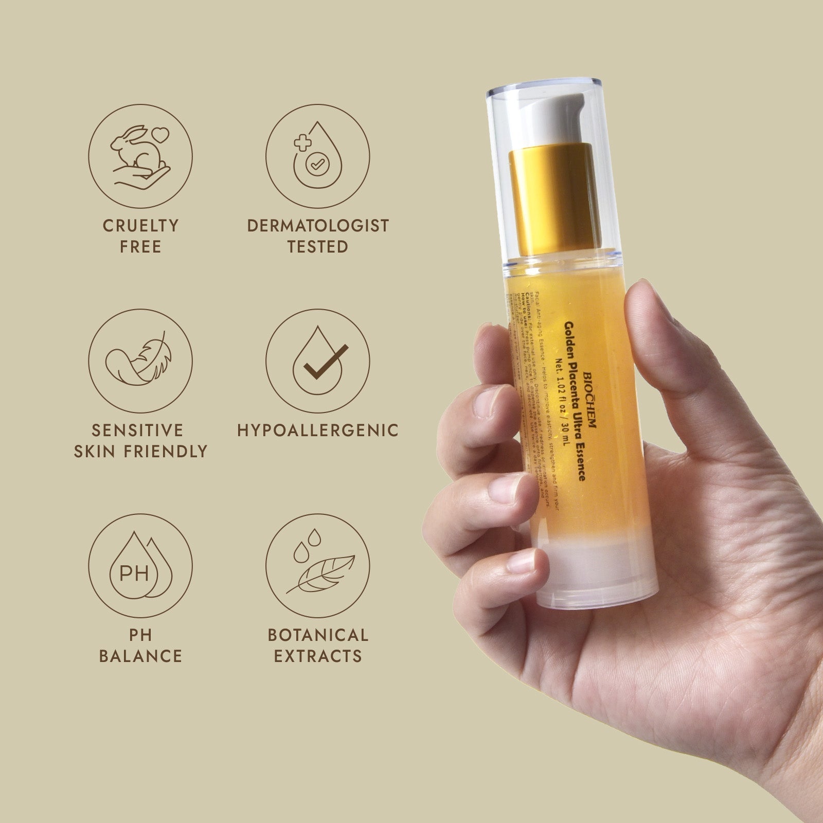 Golden Placenta Ultra Essence, 30ml ARWIN BIOCHEM